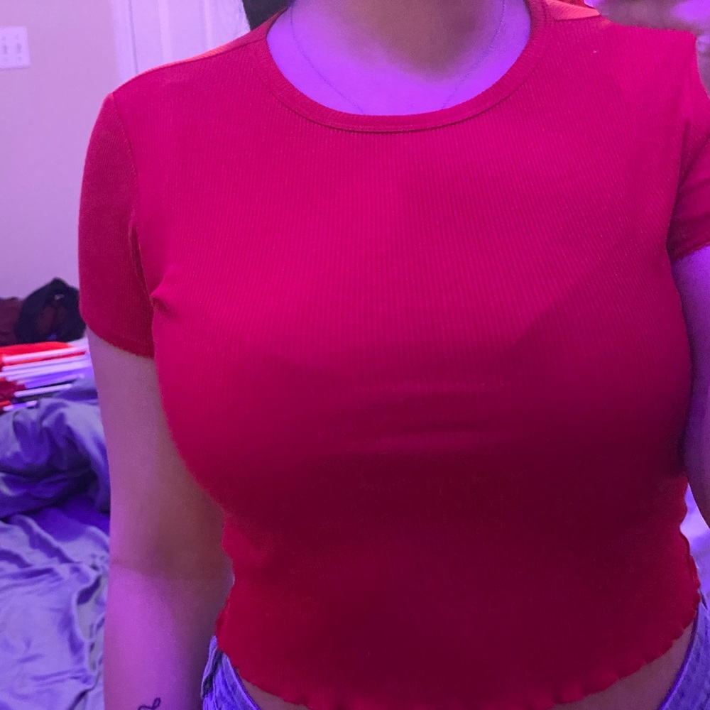 Red Crop Top
